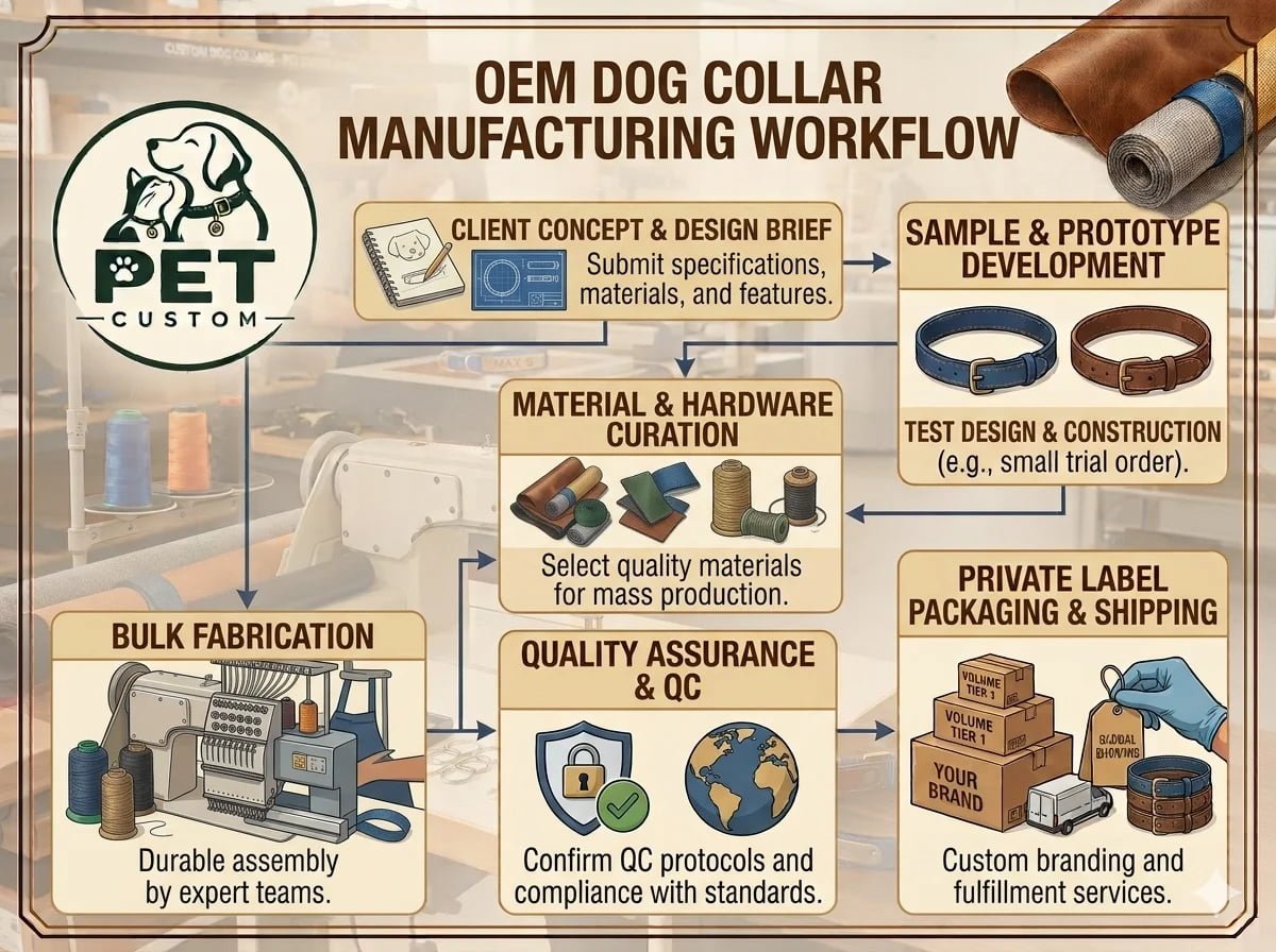 OEM Dog Collars: How OEM Manufacturing Works for Pet Brands